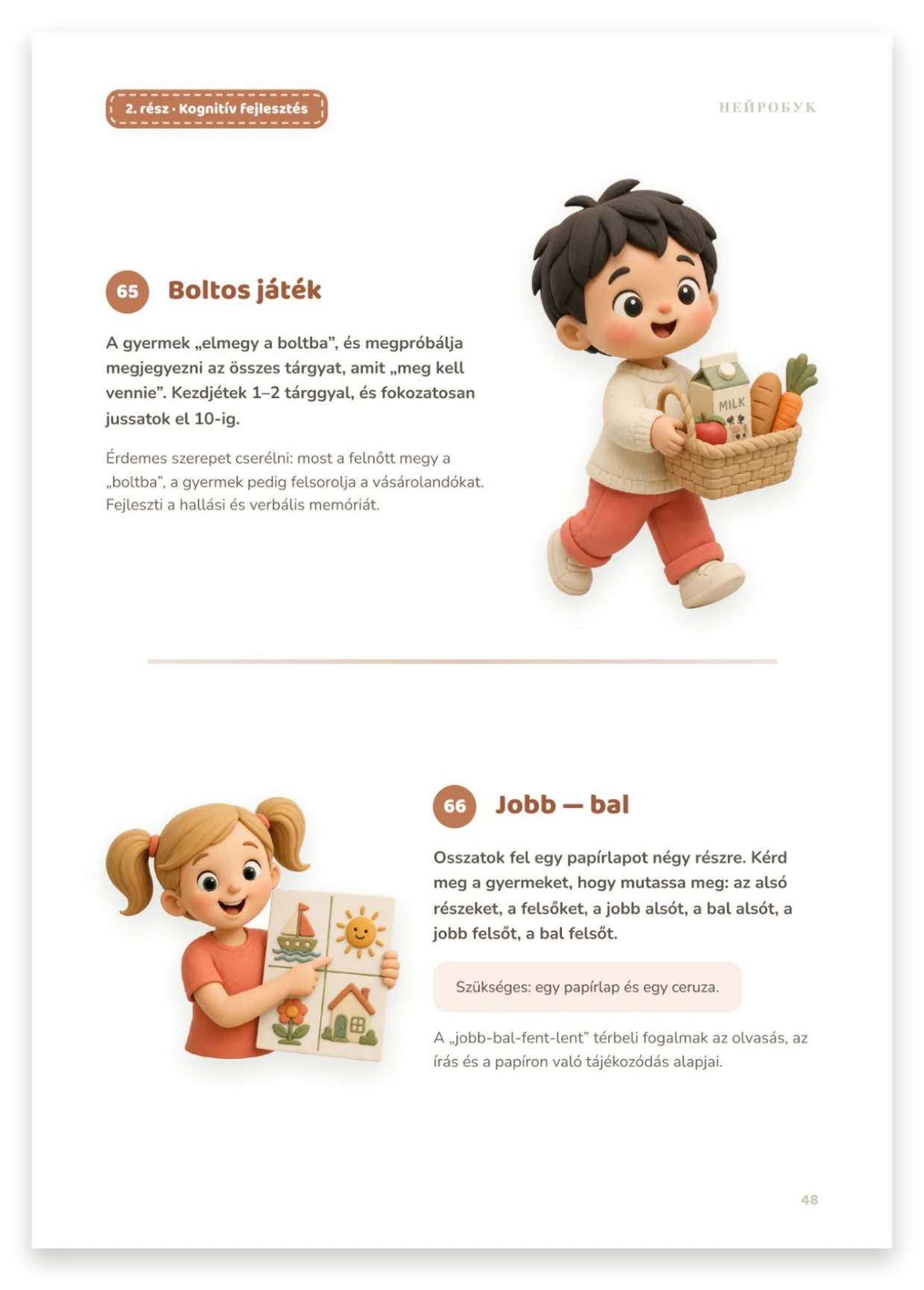 Boltos játék, Jobbra — balra